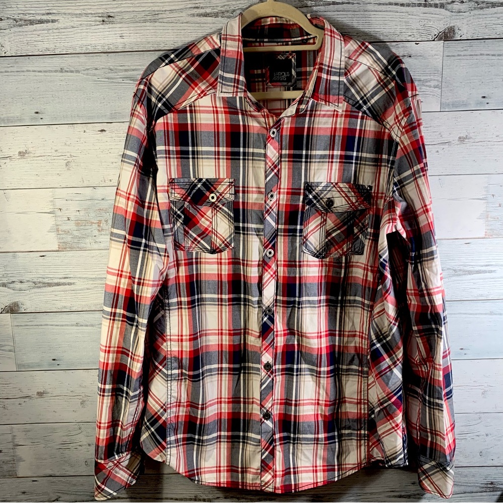 Various Artists Mens Button Down Shirt